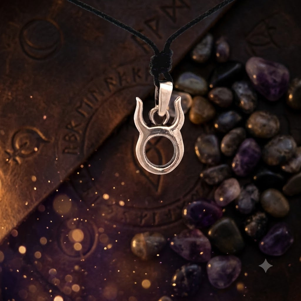 Astrology Necklace 92.5 Sterling Silver Pewter Zodiac Horoscope Symbol Pendant Jewelry