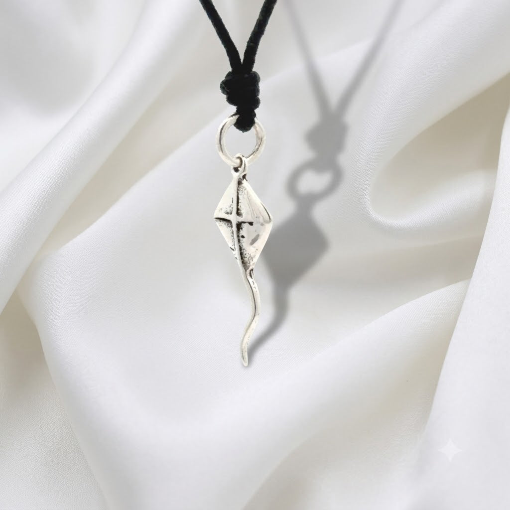Kite Flyer Brass Charm Sterling Silver Pewter Necklace Pendant Jewelry