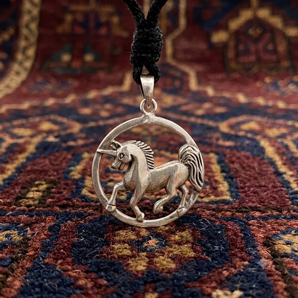 Unicorn 92.5 Sterling Siver Pewter Gold Brass Charm Necklace Pendant Jewelry