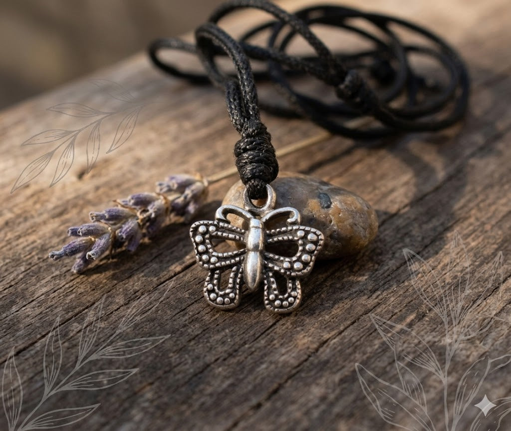 Handmade Butterfly Sterling-silver Pewter Brass Charm Necklace Pendant Jewelry
