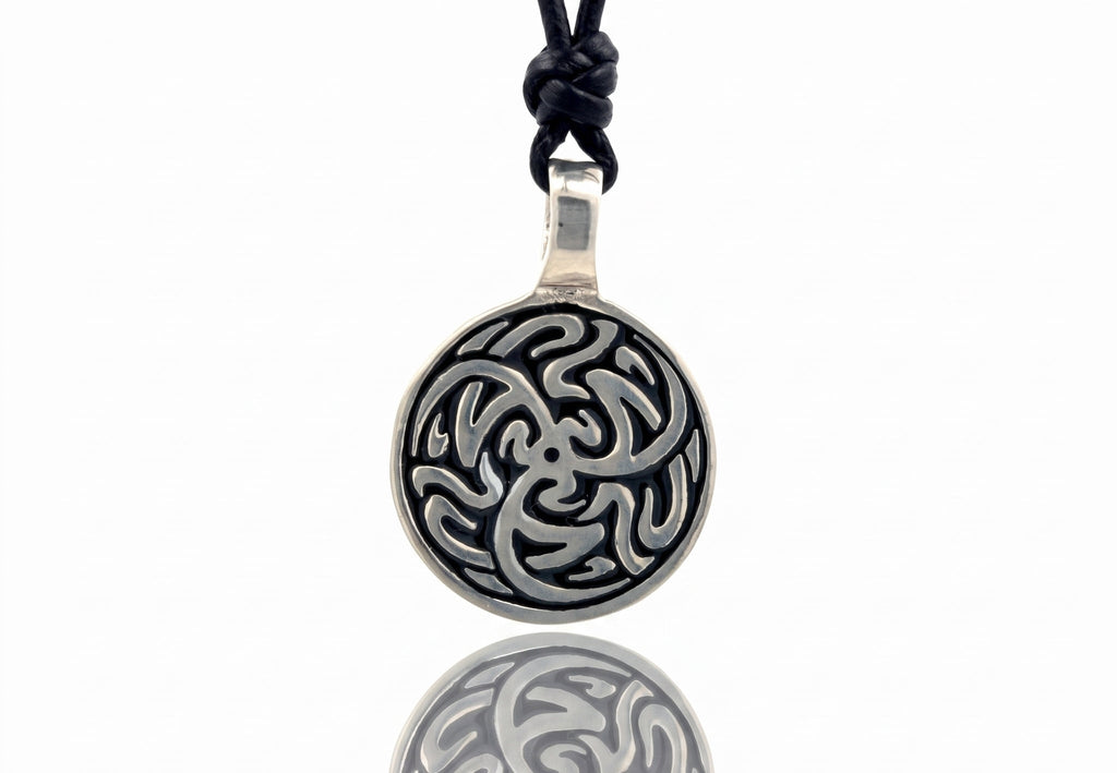 Tribal Celtic Silver Pewter Charm Necklace Pendant Jewelry