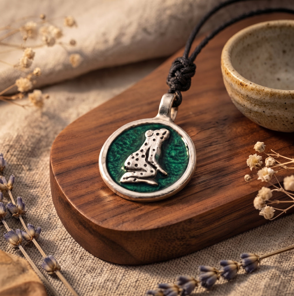 Colorful Frog Silver Pewter Charm Necklace Pendant Jewelry