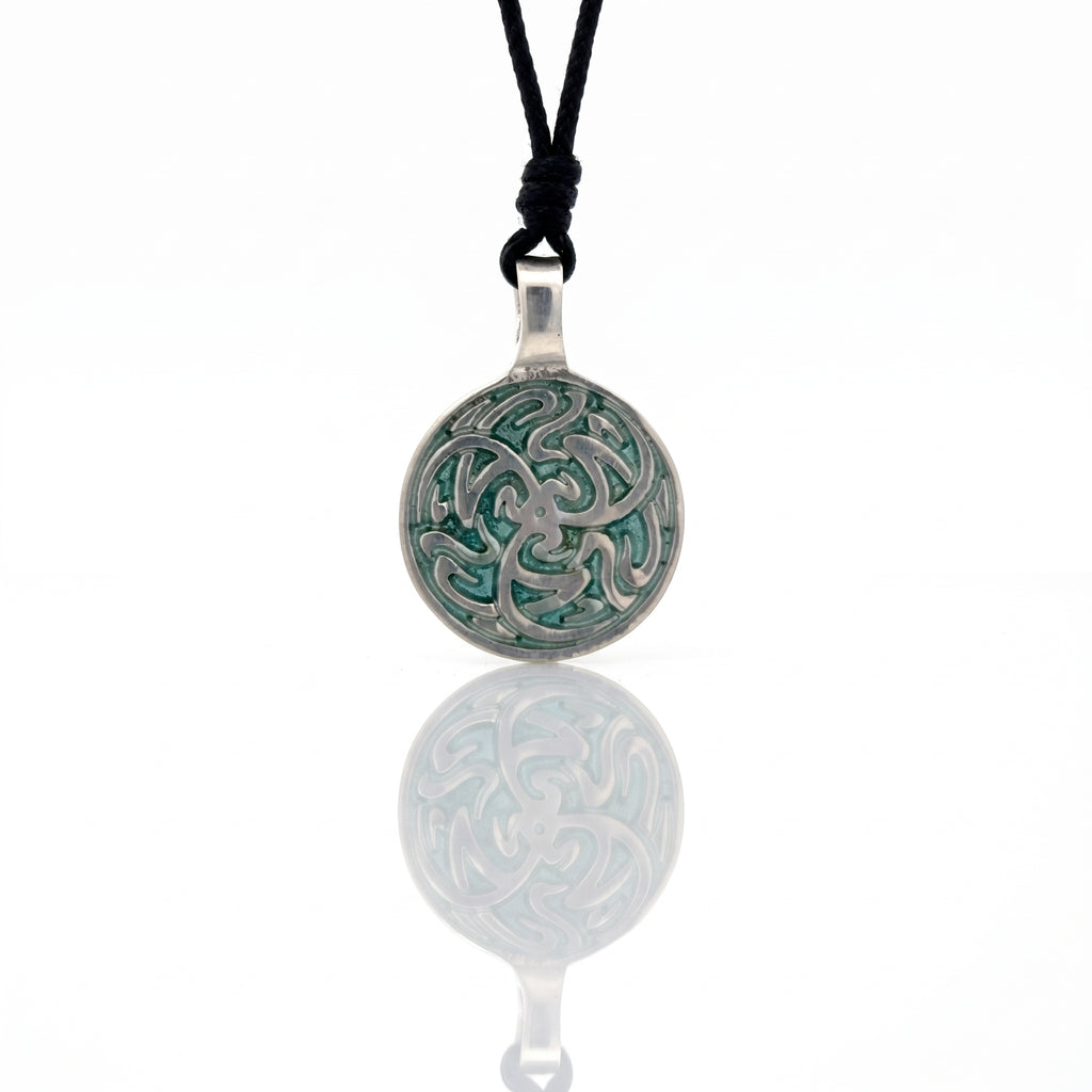 Tribal Celtic Silver Pewter Charm Necklace Pendant Jewelry