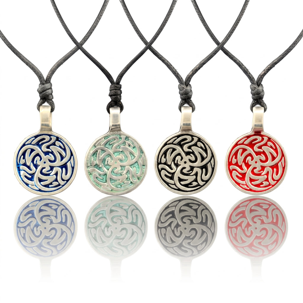 Tribal Celtic Silver Pewter Charm Necklace Pendant Jewelry
