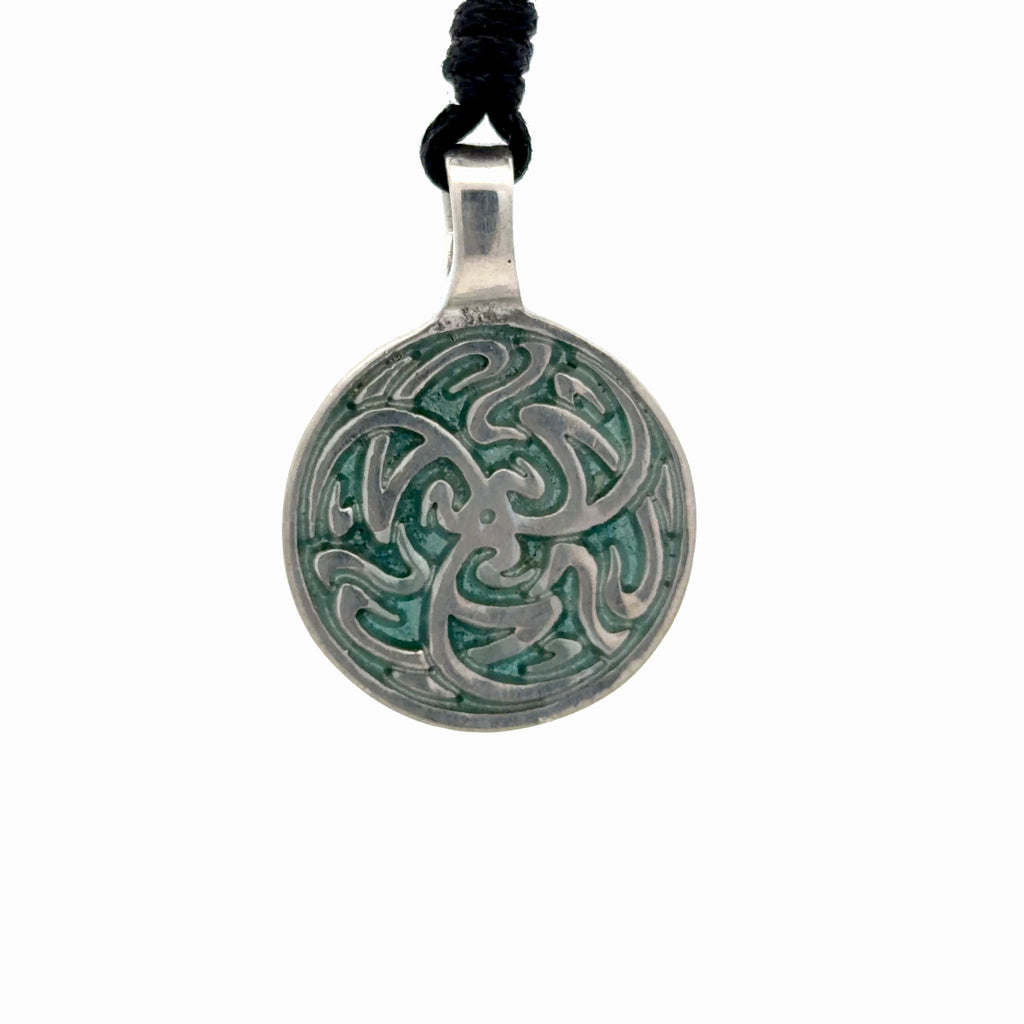 Tribal Celtic Silver Pewter Charm Necklace Pendant Jewelry