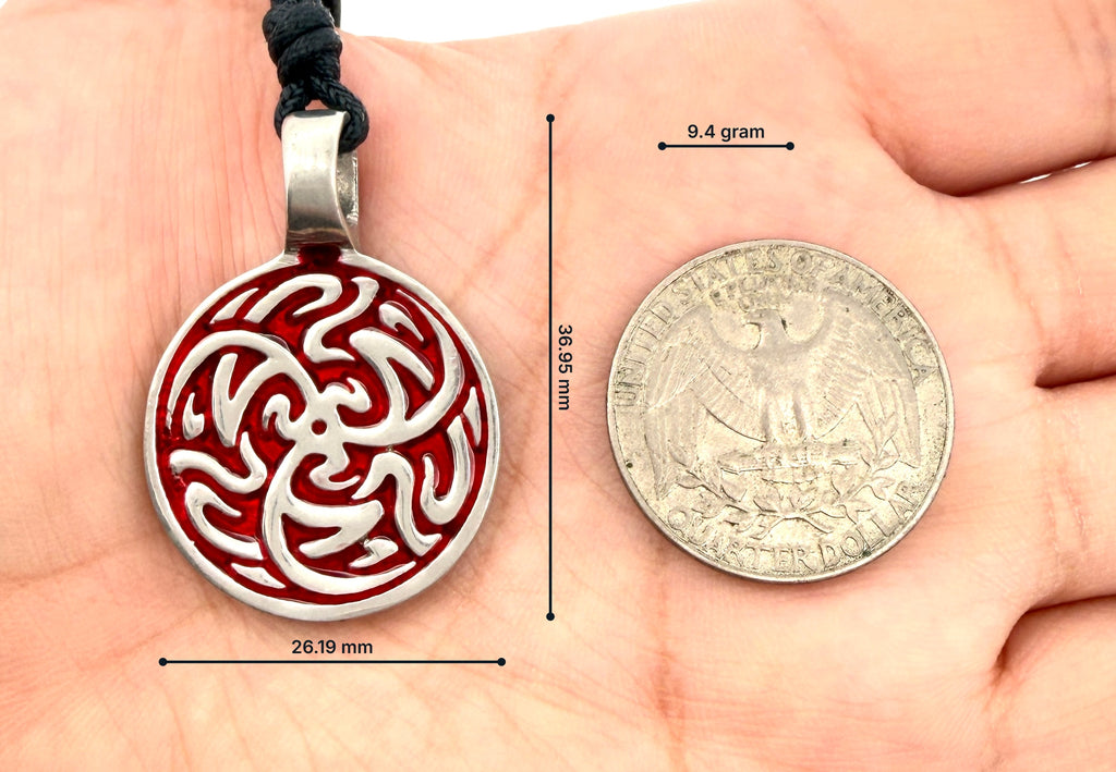 Tribal Celtic Silver Pewter Charm Necklace Pendant Jewelry