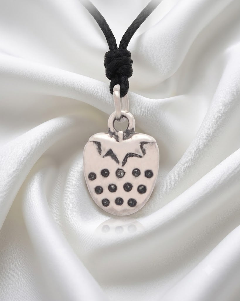 Strawberry Fruit 92.5 Sterling Silver Pewter Brass Necklace Pendant Jewelry