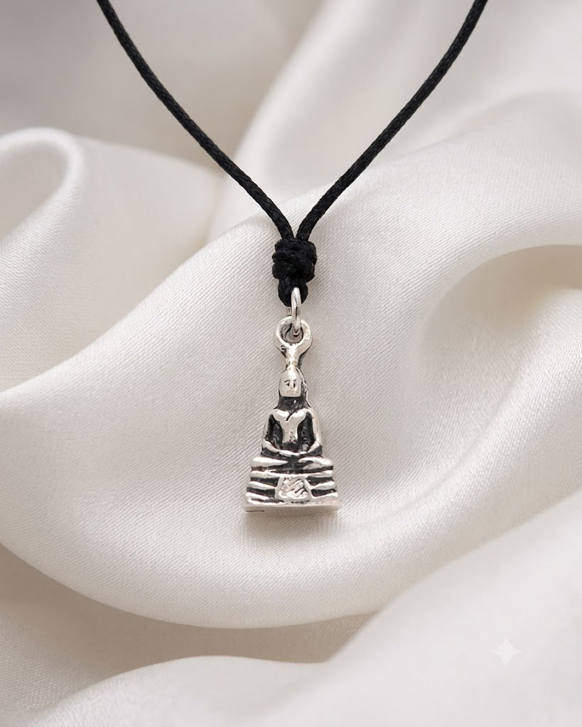 New Handmade Buddha Meditation Gold Brass Charm Necklace Pendant Jewelry