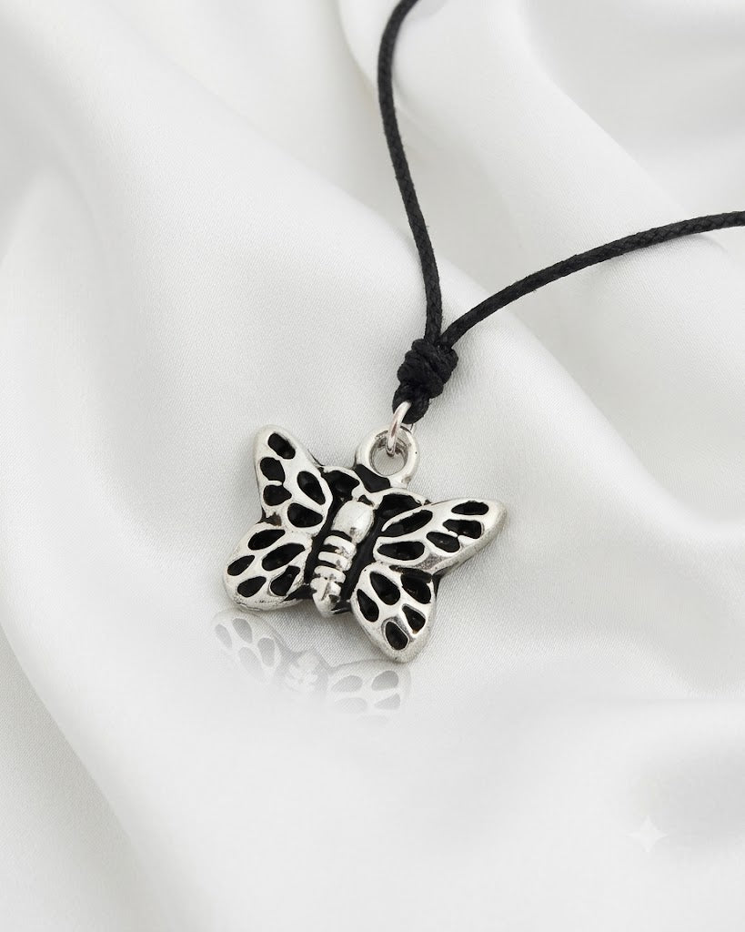 Fancy Butterfly Insect Sterling-silver Pewter Brass Necklace Pendant Jewelry