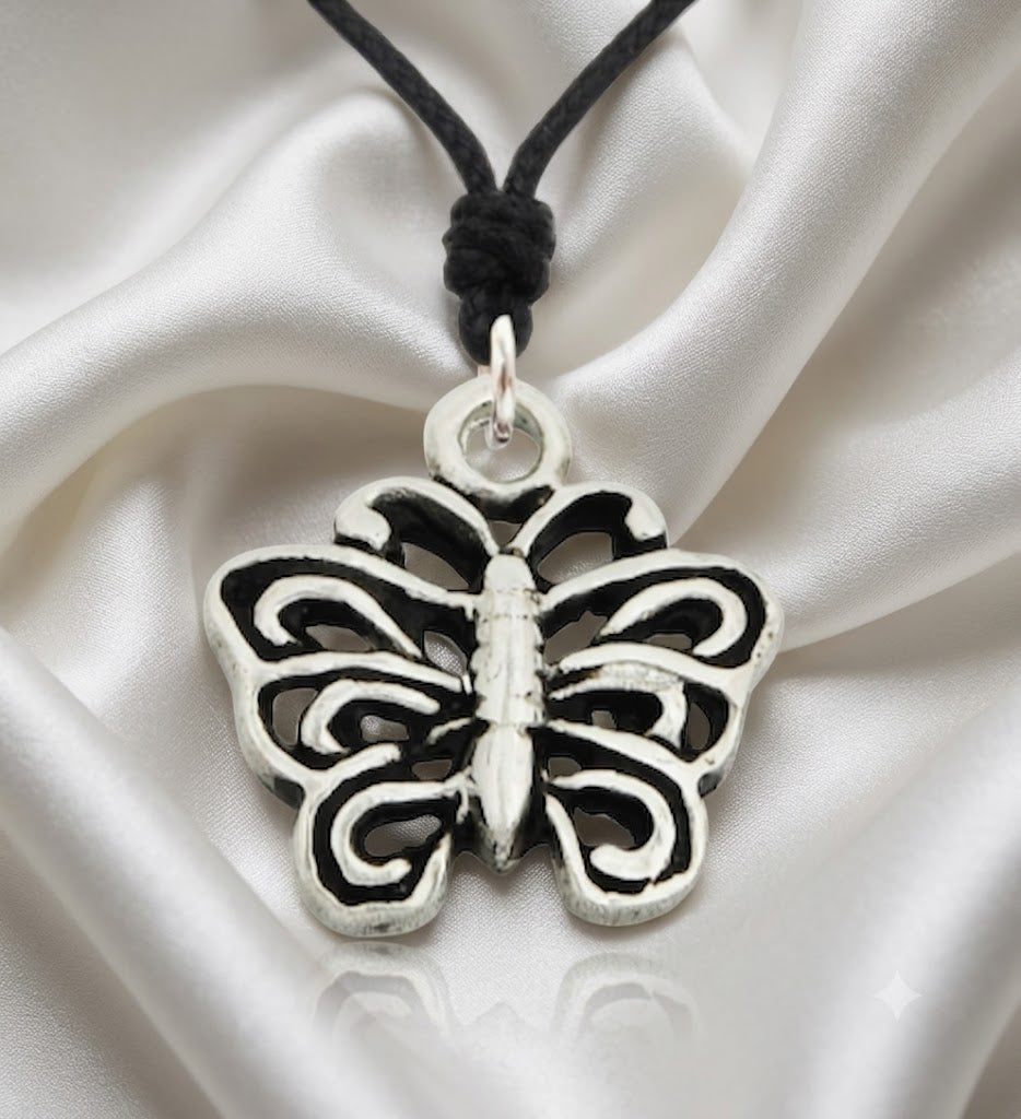 Unique Butterfly Sterling-silver Pewter Gold Brass Charm Necklace Pendant Jewelry