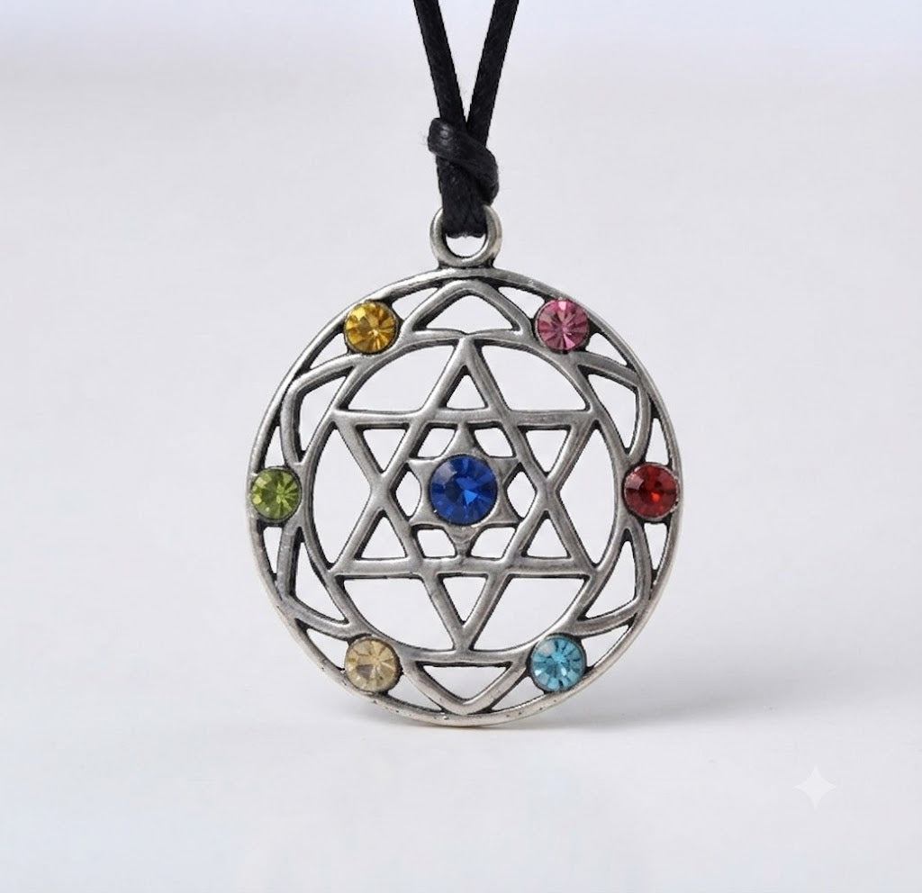 Classic Star of David 92.5 Sterling Pewter Brass Charm Necklace Pendant Jewelry