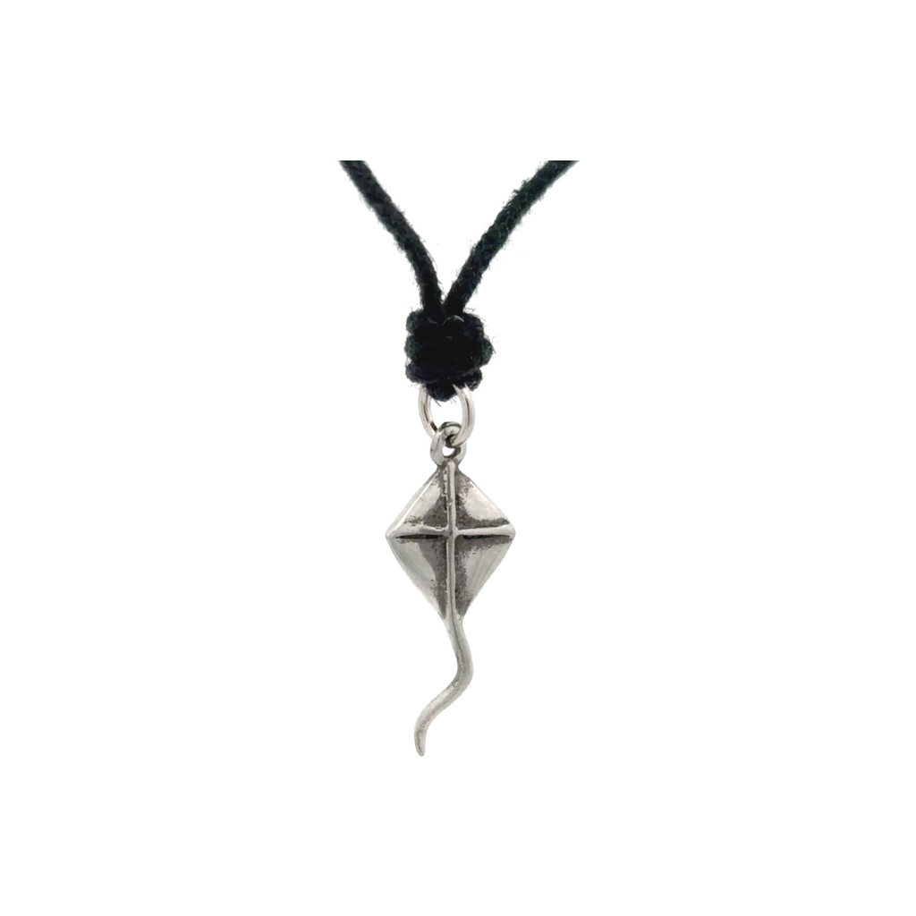 Kite Flyer Brass Charm Sterling Silver Pewter Necklace Pendant Jewelry