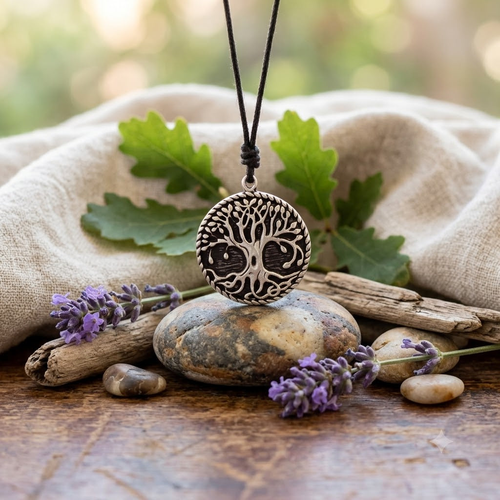 Celtic Tree Of Life 92.5 Sterling Silver Pewter Brass Necklace Pendant Jewelry