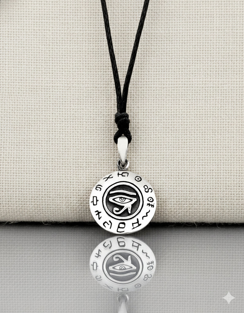Egyptian Eye of Ra Horus Silver Pewter Gold Brass Charm Necklace Pendant Jewelry