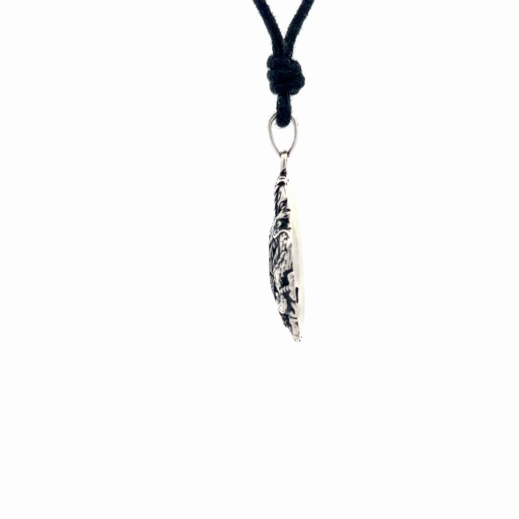 Phoenix Dragon Yin Yang 92.5 Sterling Silver Golden Brass Pewter Necklace Pendant