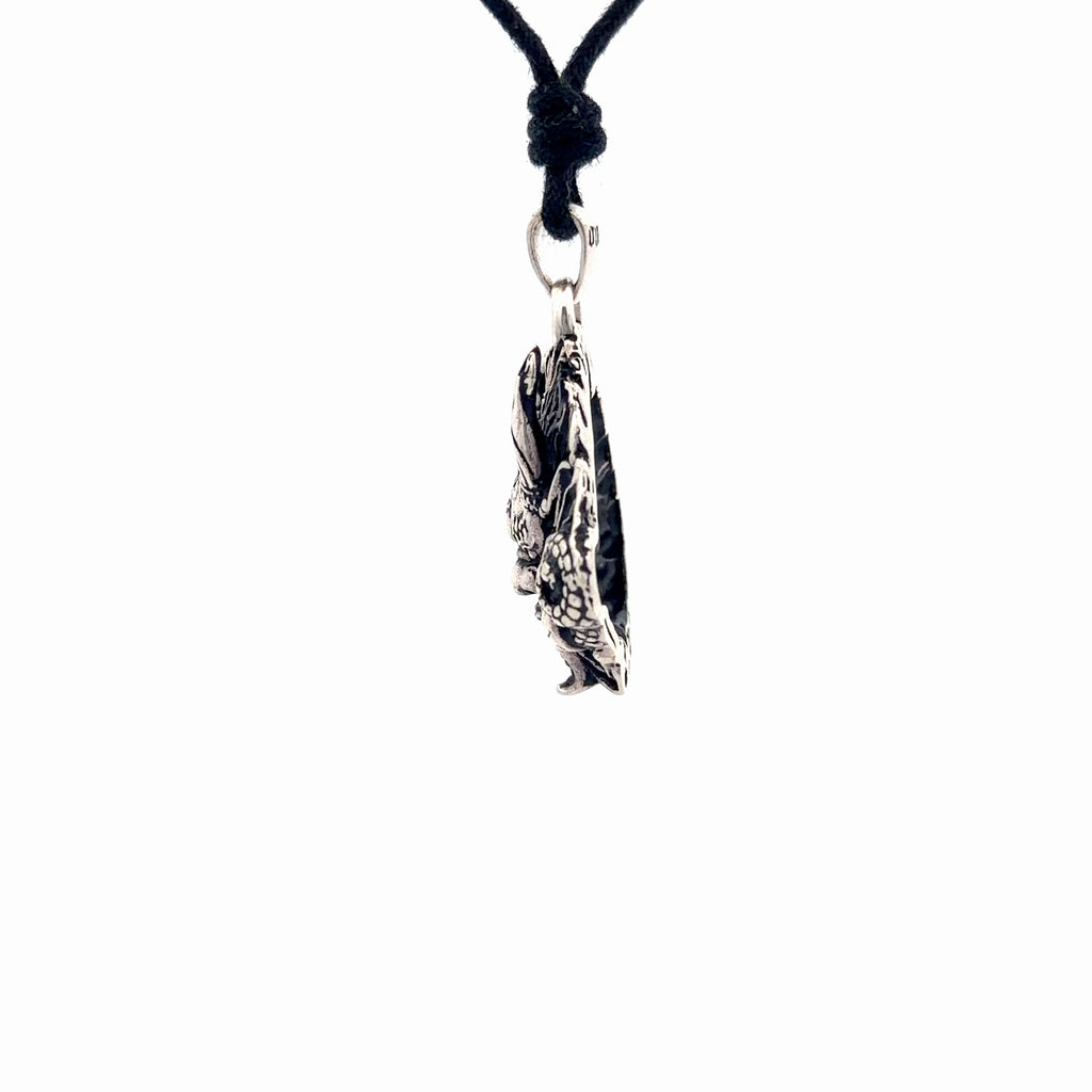 Japanese Hannya Mask 92.5 Sterling Silver Pewter Brass Necklace Pendent Jewelry