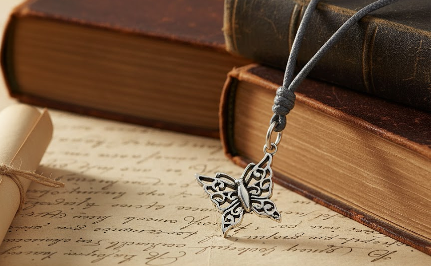 New Butterfly Insect Sterling-silver Pewter Brass Charm Necklace Pendant Jewelry