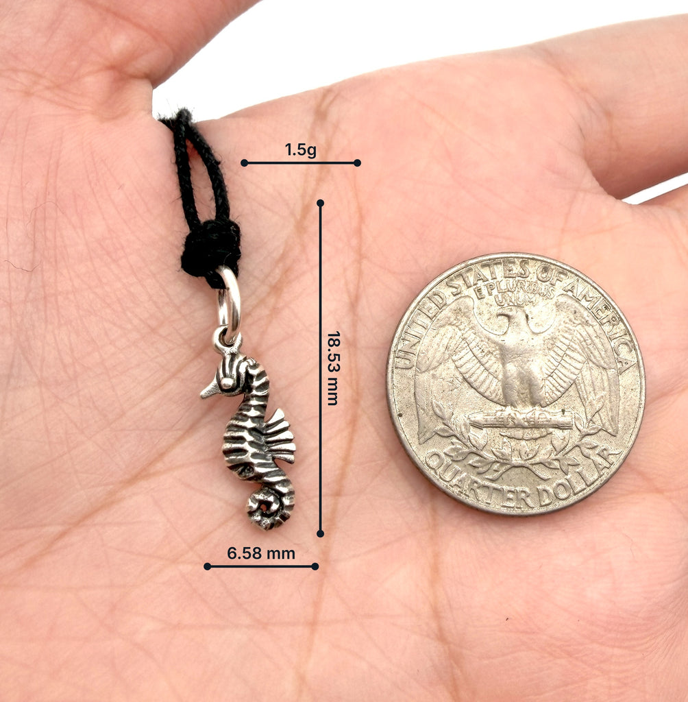 Sea Horse Ocean Silver Pewter Gold Brass Charm Necklace Pendant Jewelry