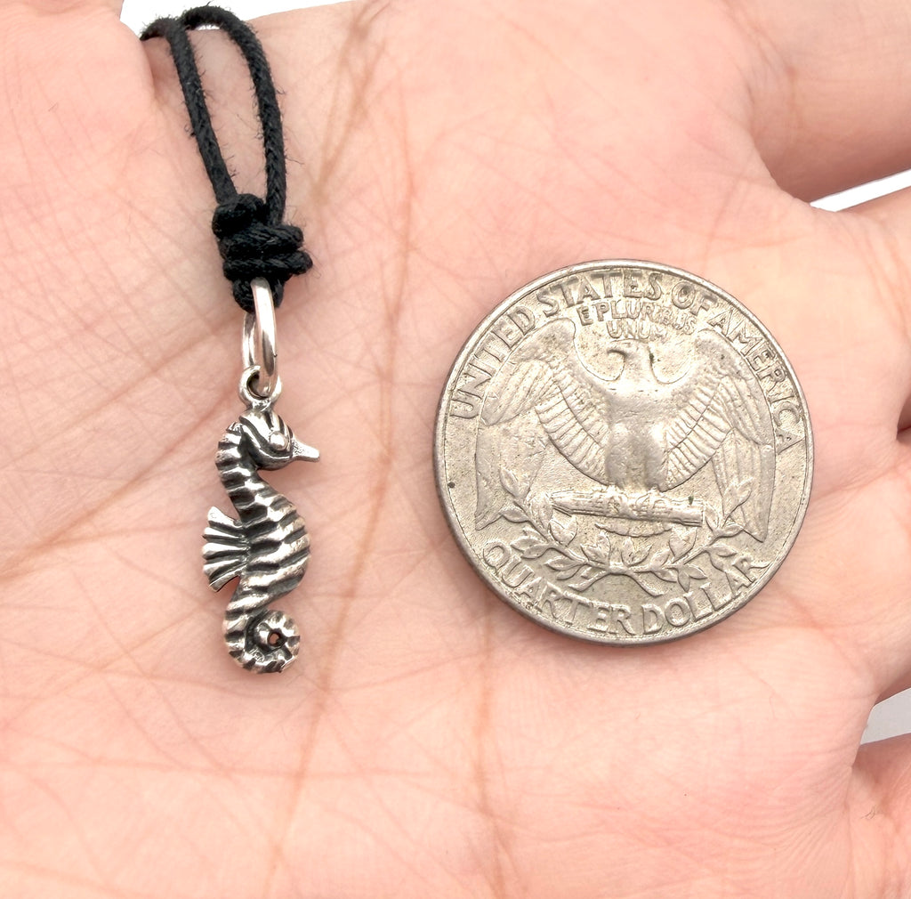 Sea Horse Ocean Silver Pewter Gold Brass Charm Necklace Pendant Jewelry