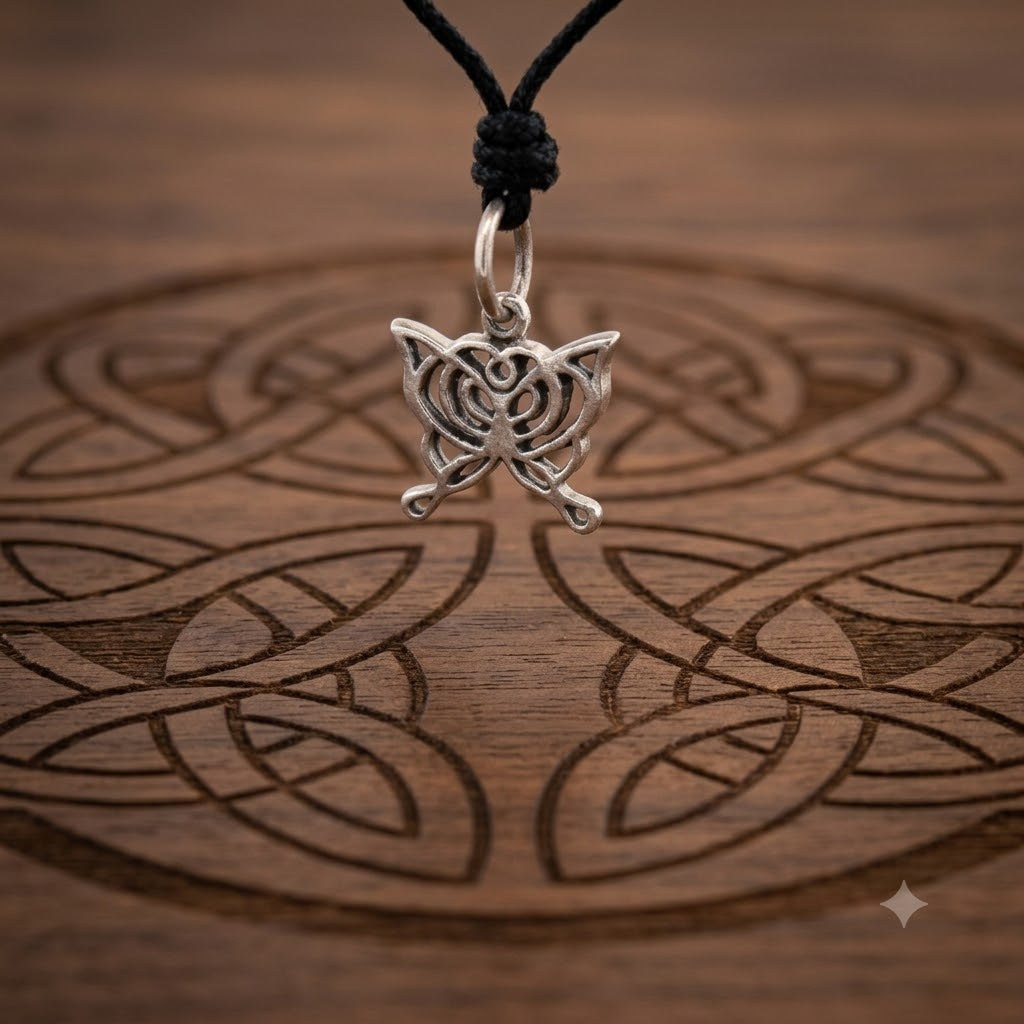 Lovely Butterfly Sterling-silver Pewter Brass Charm Necklace Pendant Jewelry