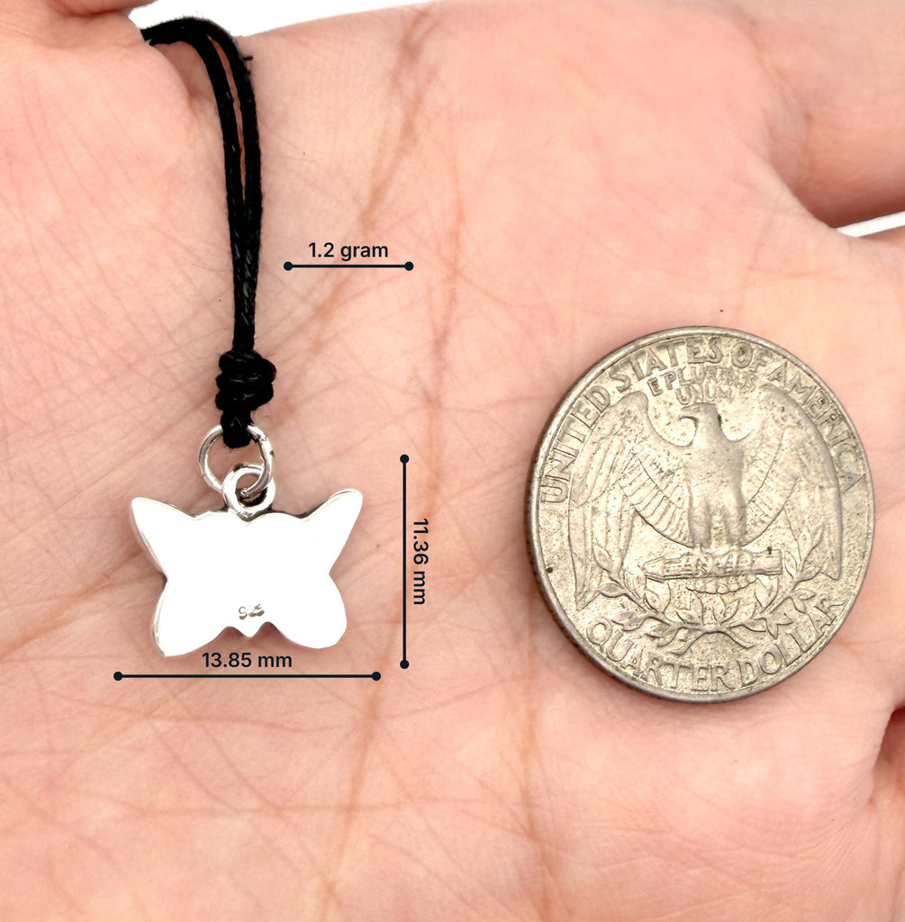 Fancy Butterfly Insect Sterling-silver Pewter Brass Necklace Pendant Jewelry