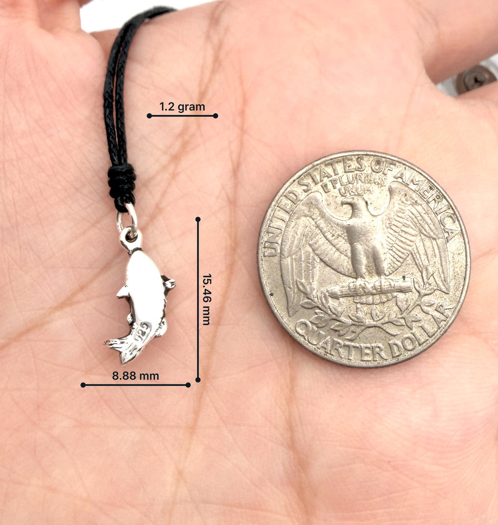 Japanese Koi Fish Pisces 92.5 Sterling Silver Brass Necklace Pendant Jewelry