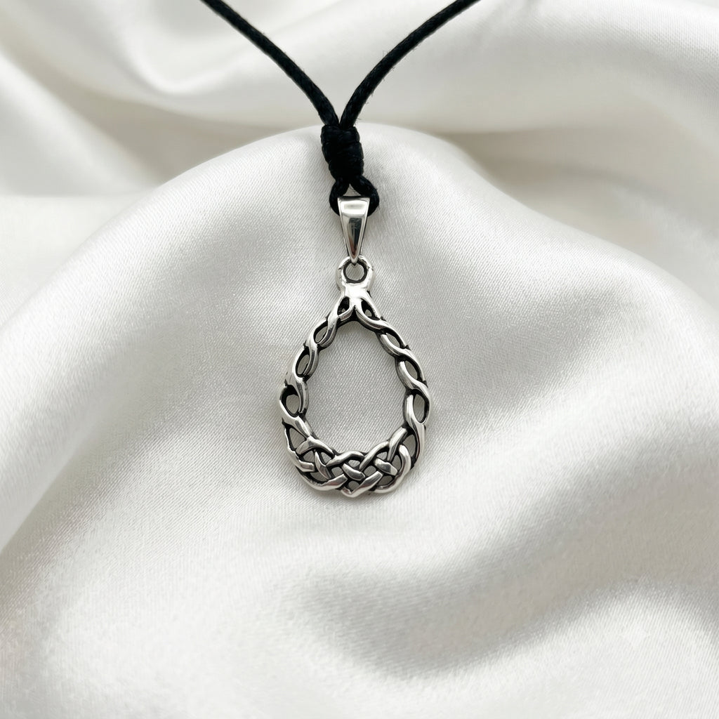 Lovely Maori Handmade 92.5 Sterling Silver Brass Charm Necklace Pendant Jewelry