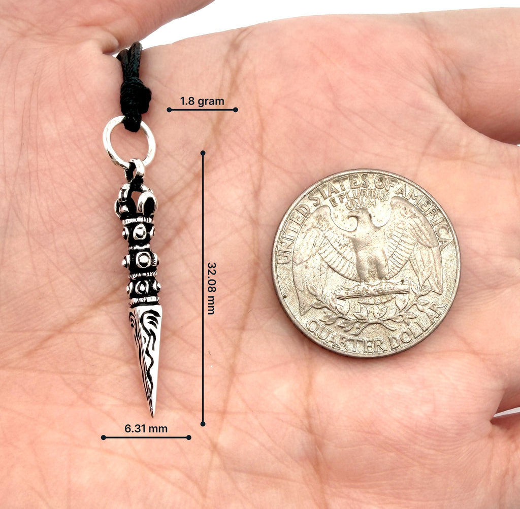 New Tibet Amulet 92.5 Sterling Silver Gold Brass Necklace Pendant Jewelry