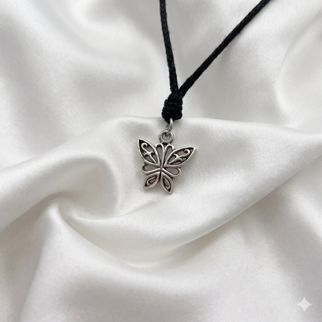 Elegant Butterfly Sterling Silver Pewter Gold Brass Charm Necklace Pendant Jewelry