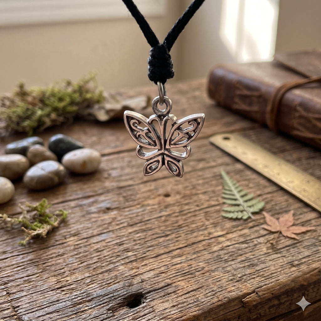 Elegant Butterfly Sterling Silver Pewter Gold Brass Charm Necklace Pendant Jewelry