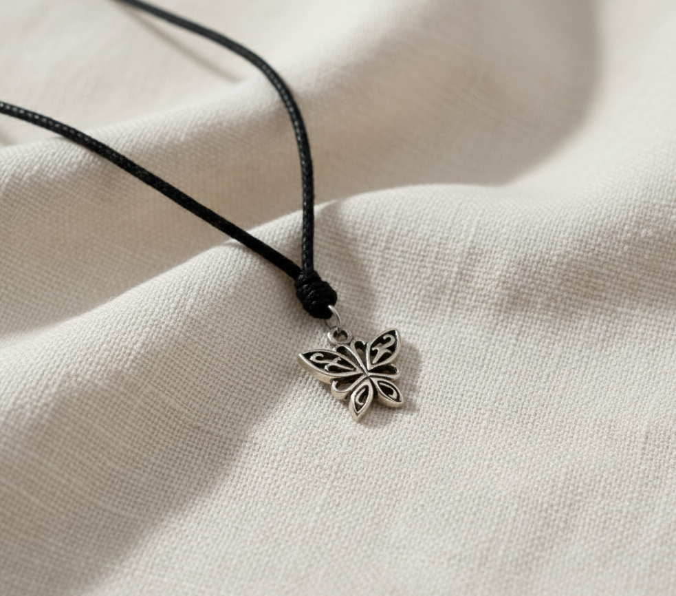 Elegant Butterfly Sterling Silver Pewter Gold Brass Charm Necklace Pendant Jewelry