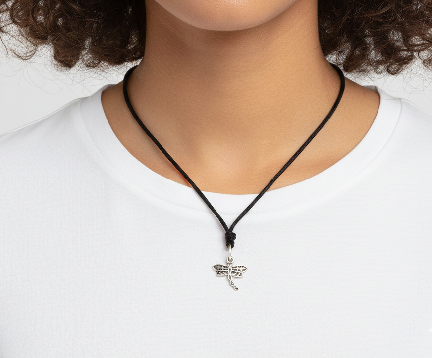 New Lovely Dragonfly Sterling Silver Brass Pewter Charm Necklace Pendant Jewelry