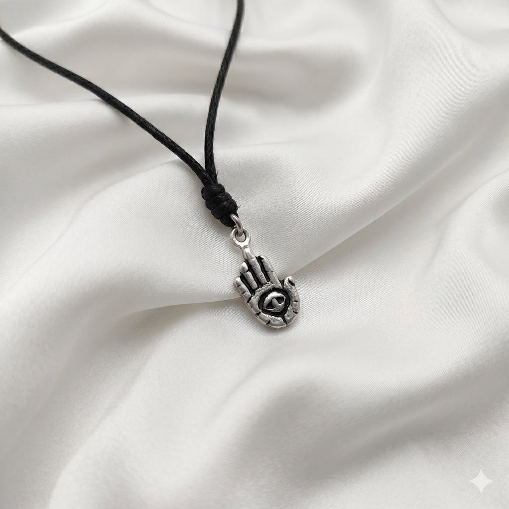 Hamsa Jewish Hand 92.5 Sterling Silver Pewter Brass Necklace Pendant Jewelry