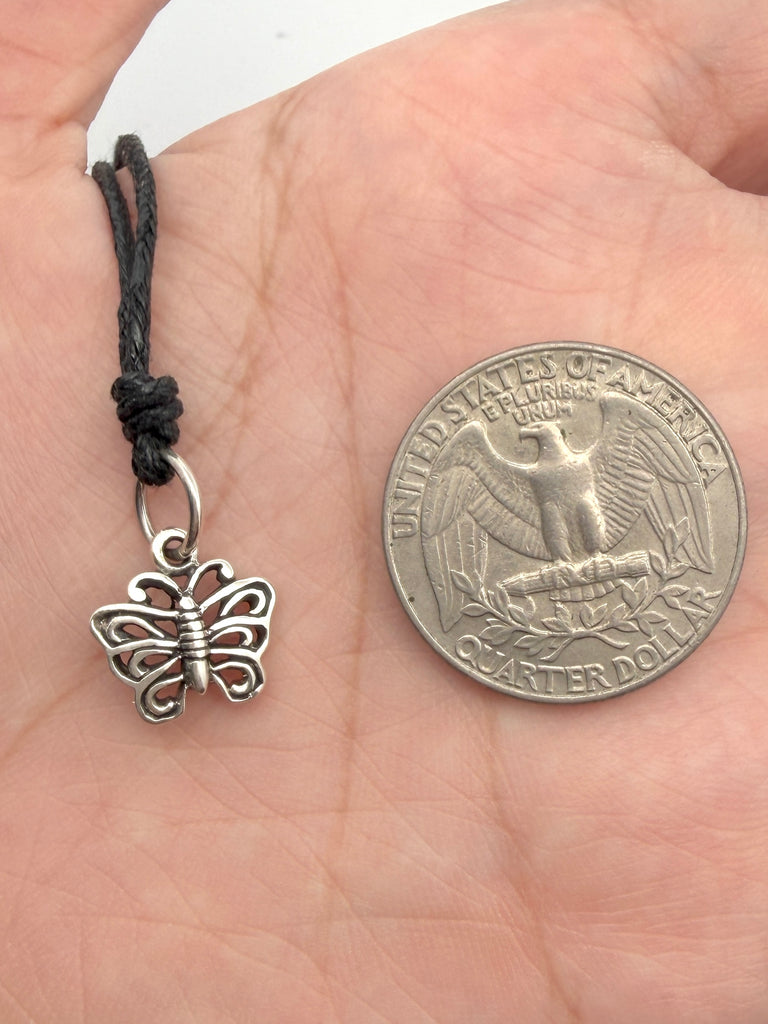 Unique Butterfly Sterling-silver Pewter Gold Brass Charm Necklace Pendant Jewelry