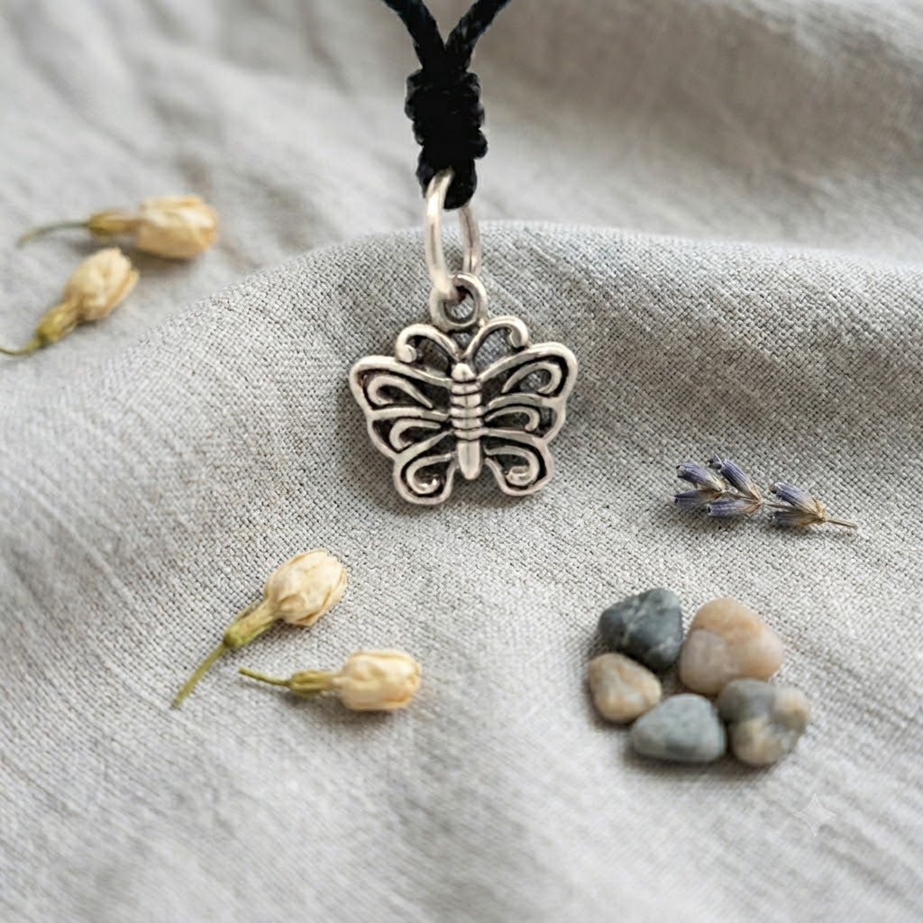 Unique Butterfly Sterling-silver Pewter Gold Brass Charm Necklace Pendant Jewelry