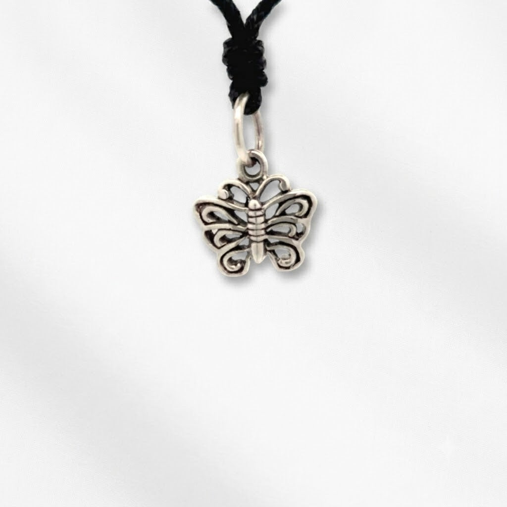 Unique Butterfly Sterling-silver Pewter Gold Brass Charm Necklace Pendant Jewelry