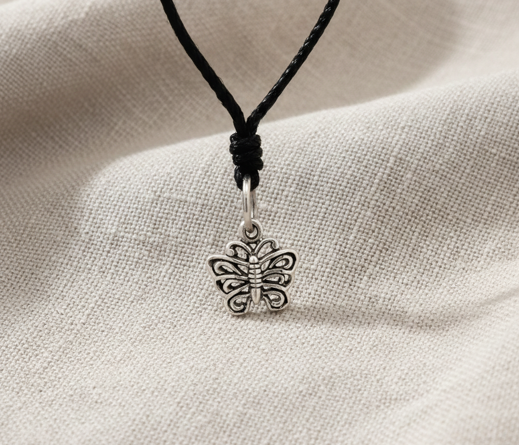 Unique Butterfly Sterling-silver Pewter Gold Brass Charm Necklace Pendant Jewelry