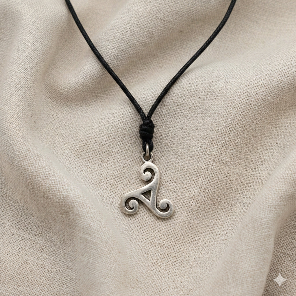 Celtic Trilogy Size S & M 92.5 Sterling Silver Gold Brass Necklace Pendant Jewelry