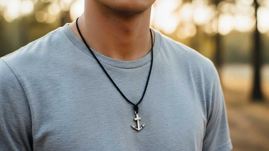 Flawless Anchor Ship Boat Pewter Brass Sterling Silver Necklace Pendant Jewelry