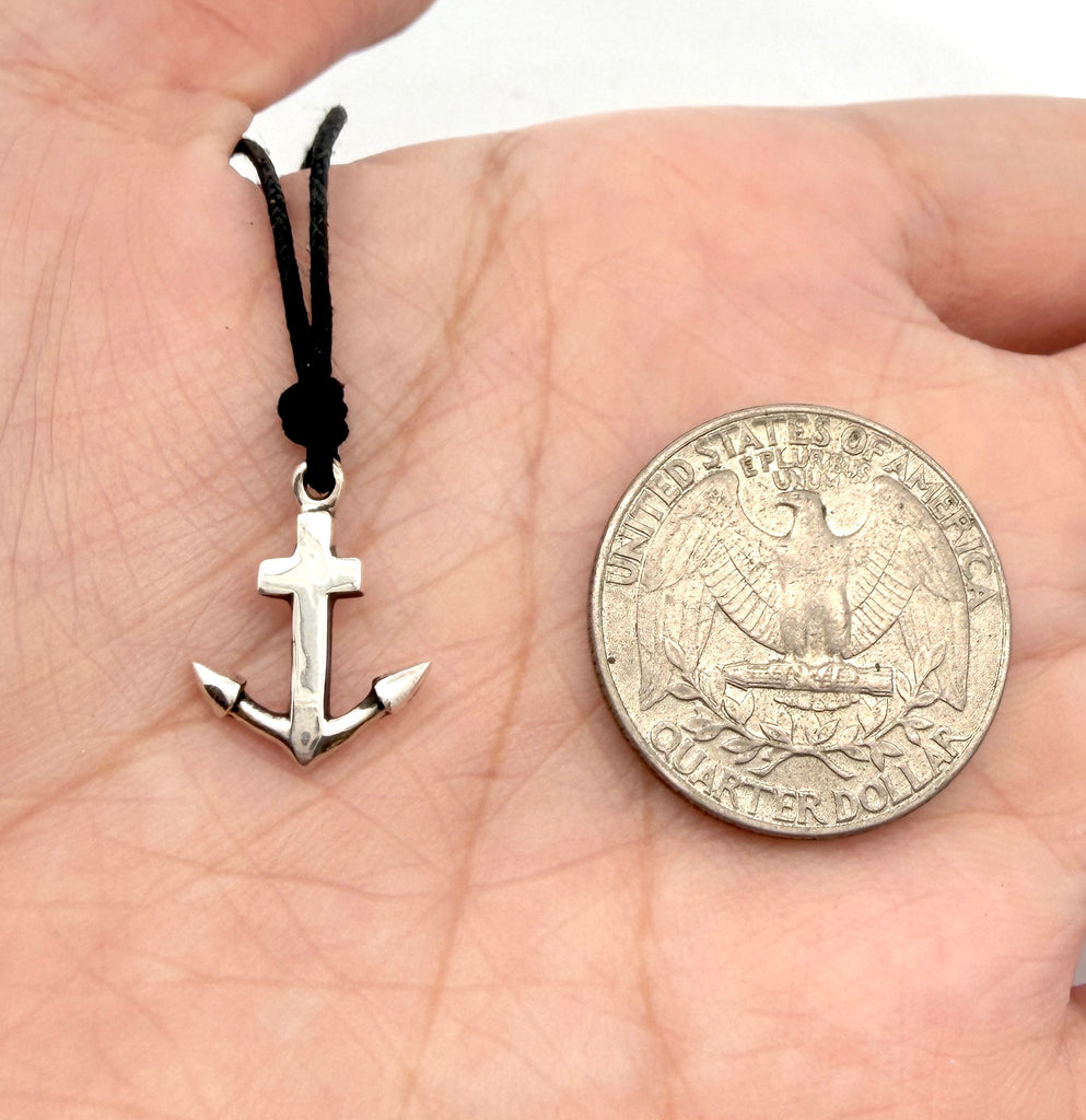 Flawless Anchor Ship Boat Pewter Brass Sterling Silver Necklace Pendant Jewelry