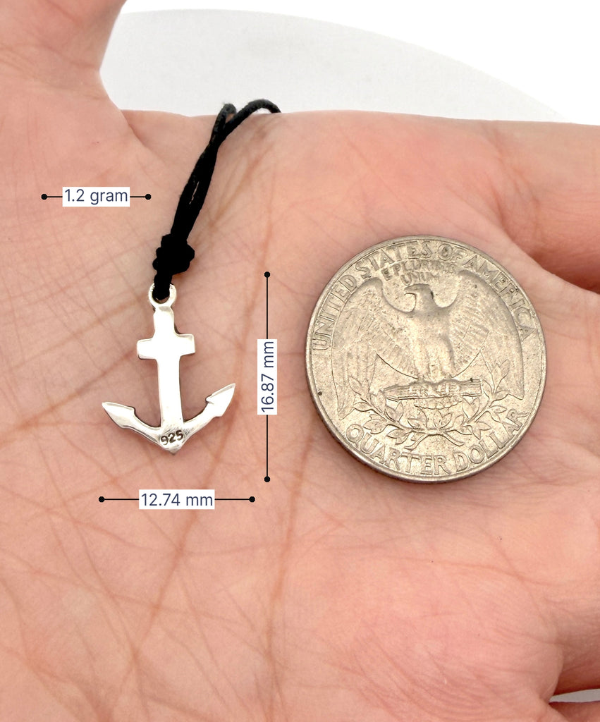 Flawless Anchor Ship Boat Pewter Brass Sterling Silver Necklace Pendant Jewelry