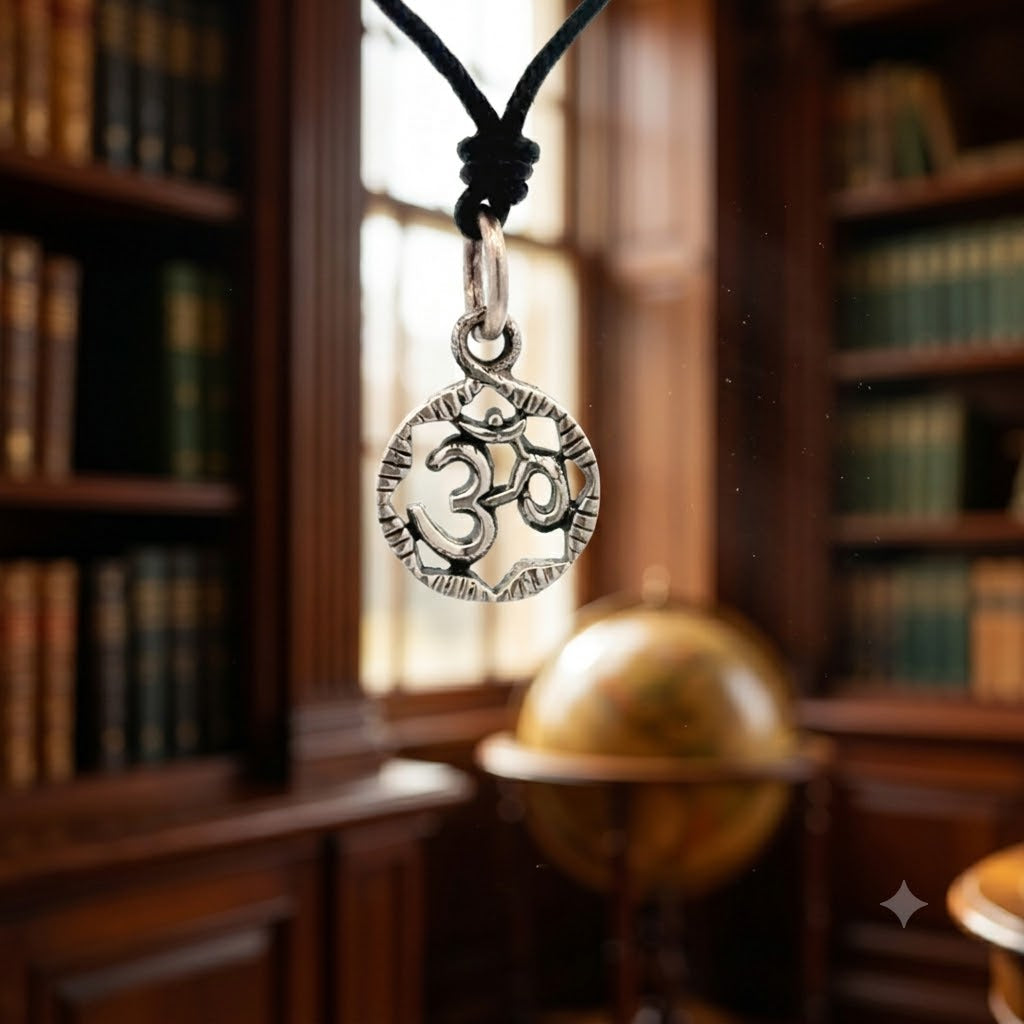 Beautiful Hindu Ohm Silver Pewter Gold Brass Charm Necklace Pendant Jewelry