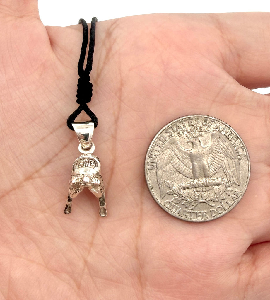 Saddle Horseback Ridding 92.5 Sterling Silver Necklace Pendant Jewelry