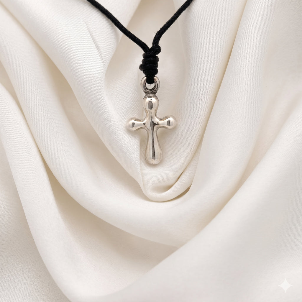 Handmade Chrisitan Cross Sterling-silver Pewter Brass Charm Necklace Pendant Jewelry