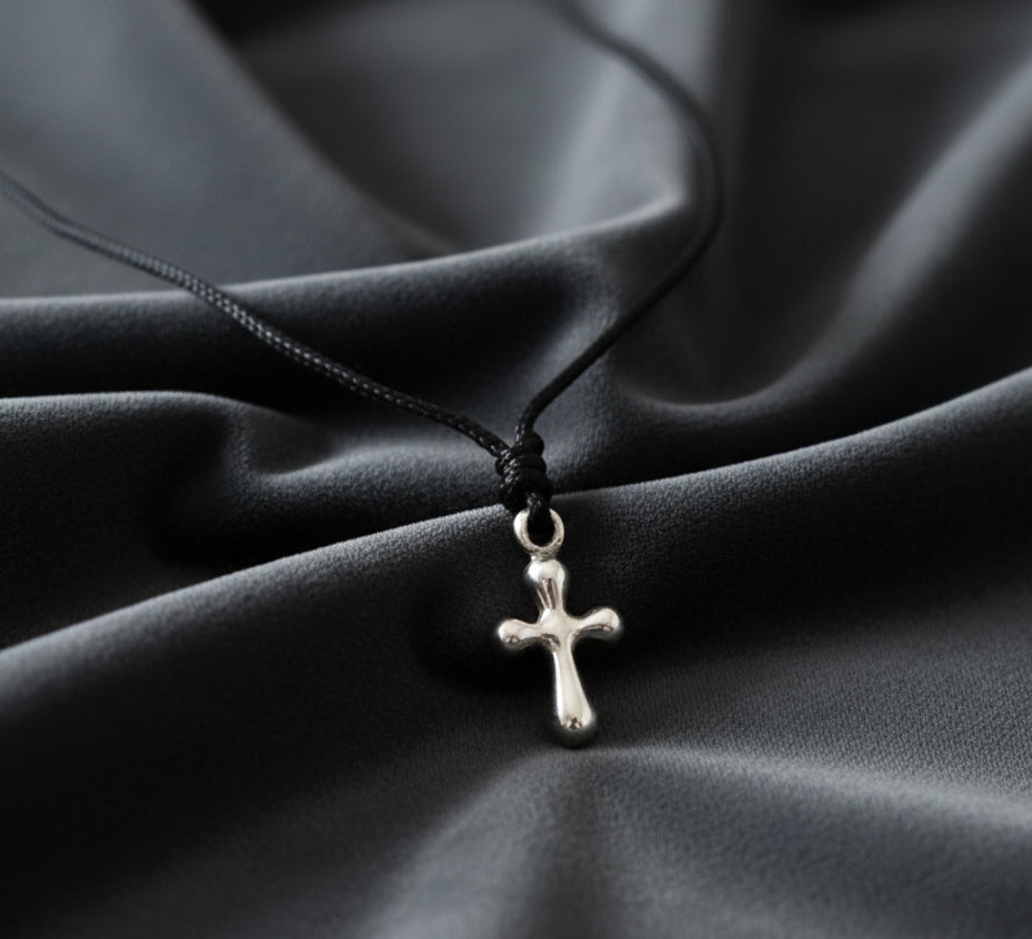 Handmade Chrisitan Cross Sterling-silver Pewter Brass Charm Necklace Pendant Jewelry