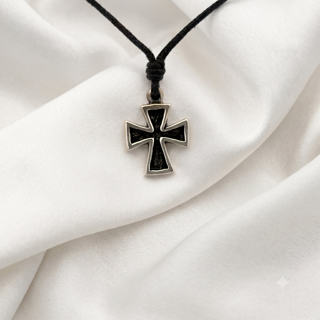 Christian Cross Sterling-silver Pewter Gold Brass Charm Necklace Pendent Jewelry