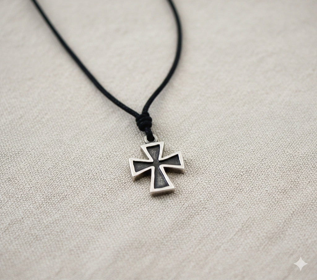 Christian Cross Sterling-silver Pewter Gold Brass Charm Necklace Pendent Jewelry