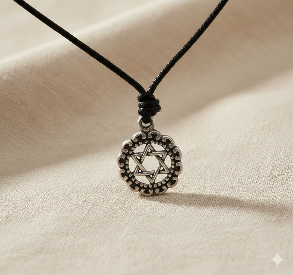 Star Of David 92.5 Sterling Silver Brass Pewter Charm Necklace Pendant Jewelry