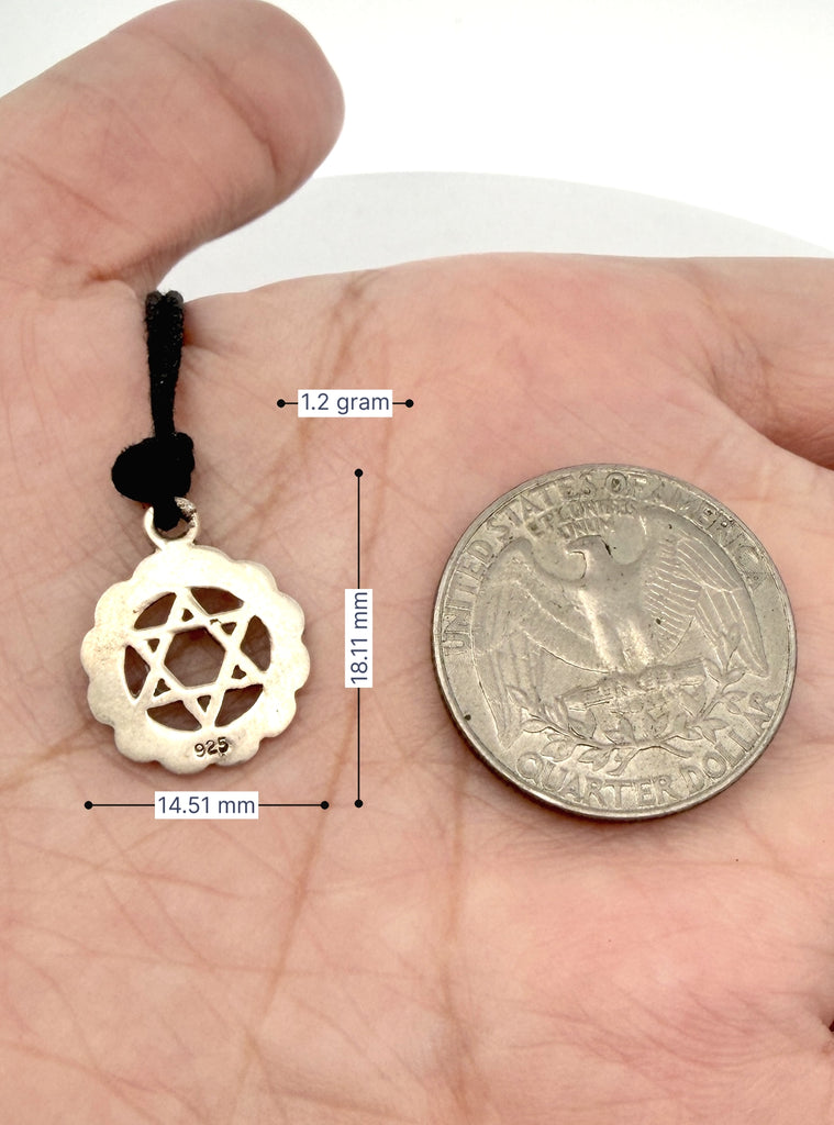 Star Of David 92.5 Sterling Silver Brass Pewter Charm Necklace Pendant Jewelry