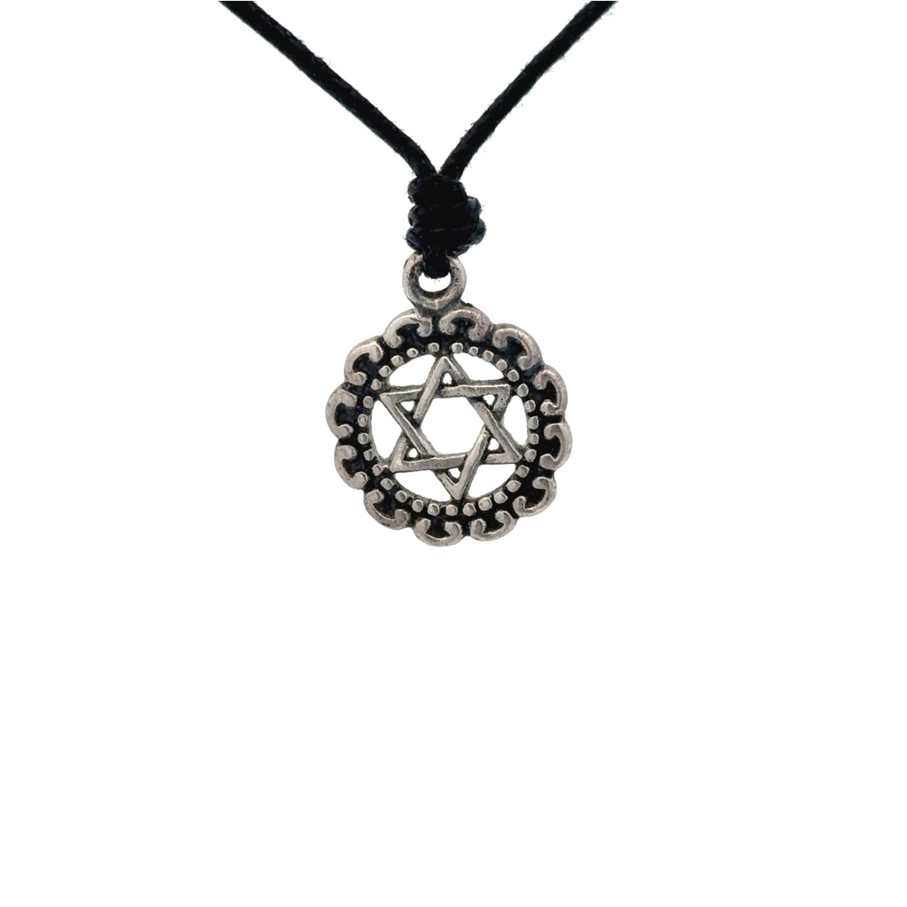 Star Of David 92.5 Sterling Silver Brass Pewter Charm Necklace Pendant Jewelry